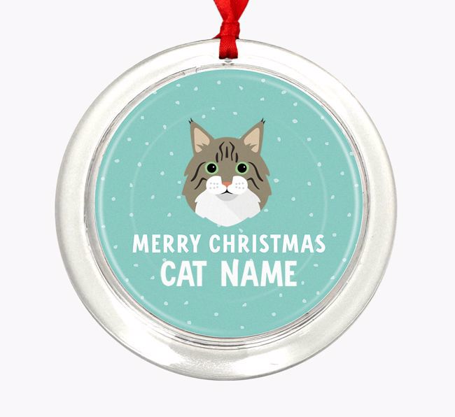 Meowy Christmas: Personalized {breedCommonName} Christmas Decoration